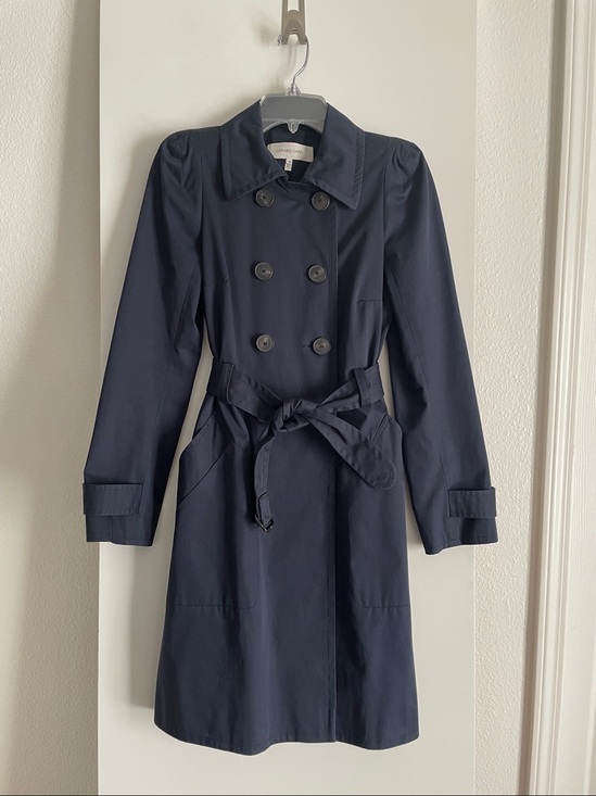 Gerard Darel Jackets & Blazers - Gerard Darel Cotton Classic Trench Coat Navy Double Breasted Belted Lined